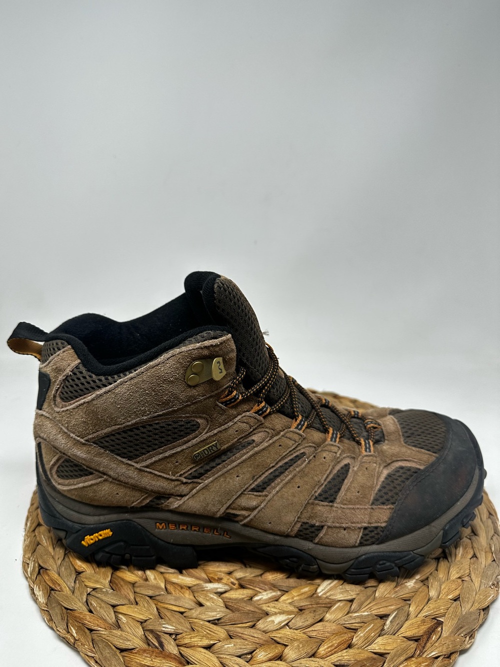 Merrell Moab 2 Mid Waterproof Hiking Boot Brown Size 12 WIDE Men's